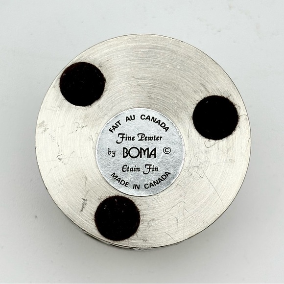 BOMA Fine Pewter Tribal Trinket Box / Container - Picture 2 of 6